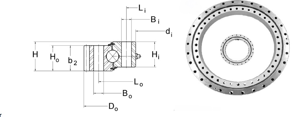 RU系列交叉滾子軸承CAD制圖策略，在這里您可以學到想要的知識