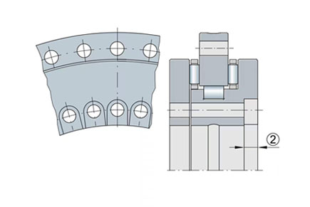 改型YRT轉(zhuǎn)臺(tái)軸承安裝孔結(jié)構(gòu)圖